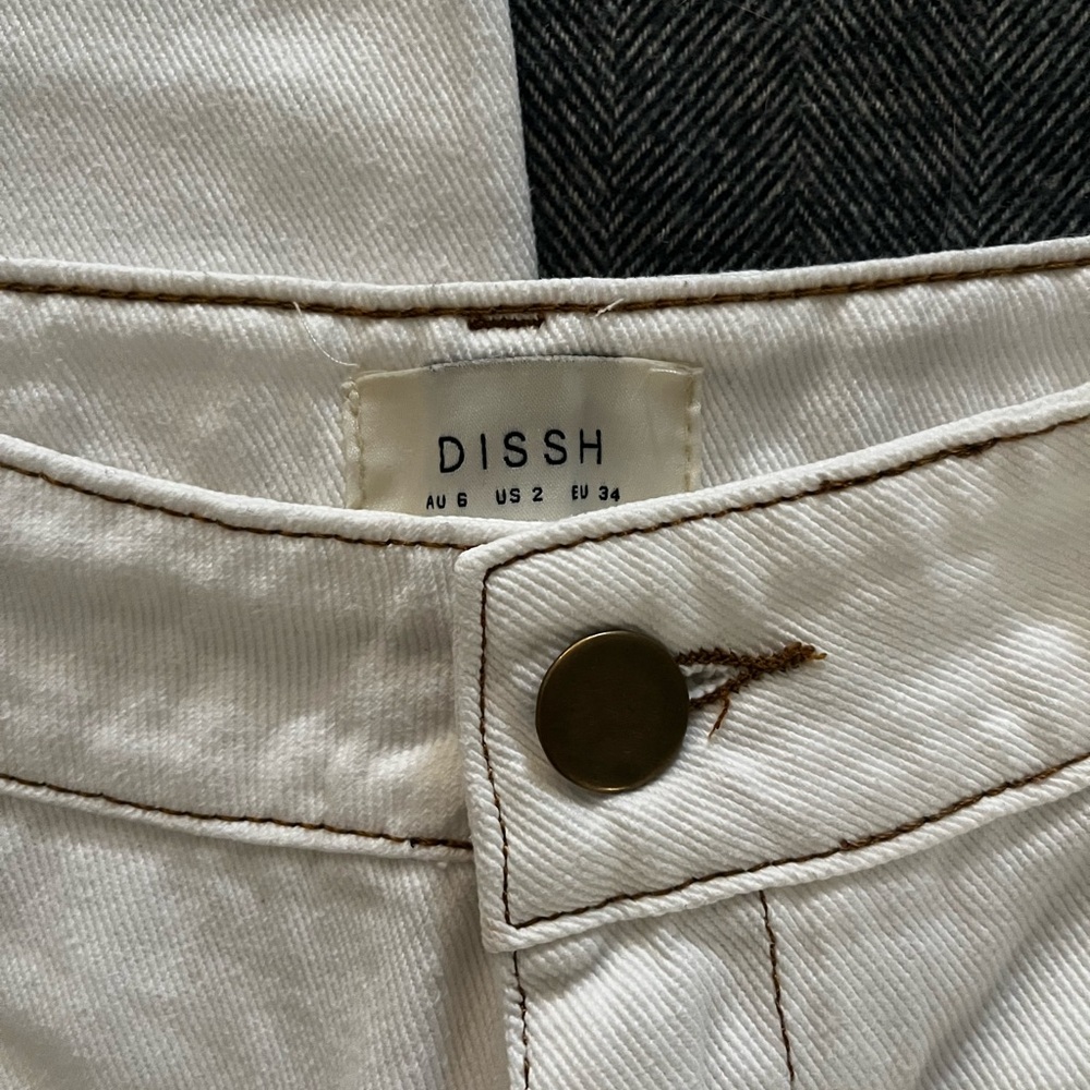 DISSH Sutton Cream Turnback Hem Jean - Picture 6 of 7